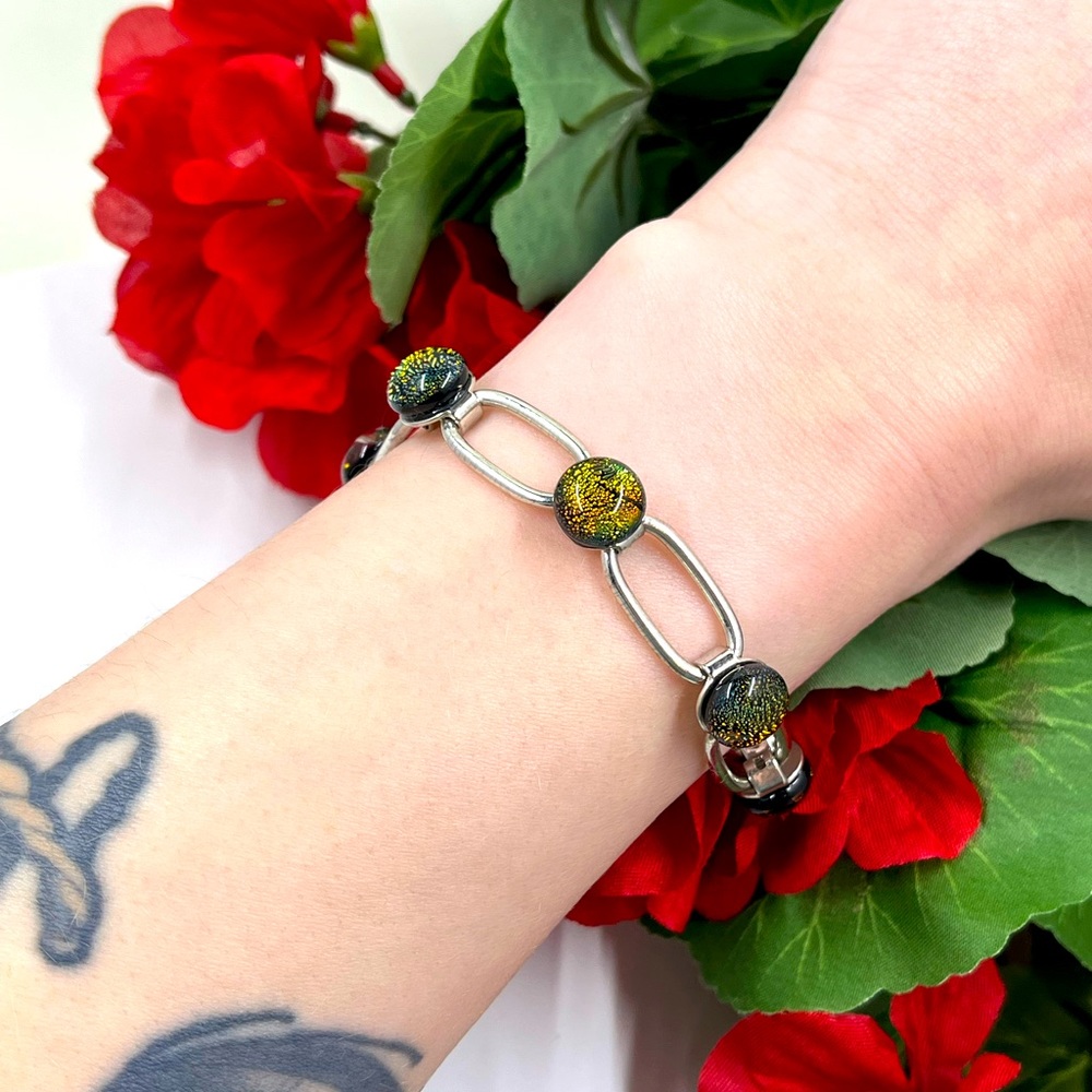 Galaxy Style Acrylic Bead Drop Vintage Bracelet